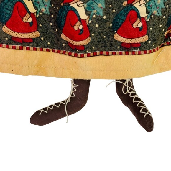 Primitive Christmas Angel Rag Doll Folk Art Handmade Signed VTG Rustic Country - Picture 14 of 16